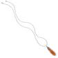Neptune's Rings Pyramid Drop Carnelian Necklace