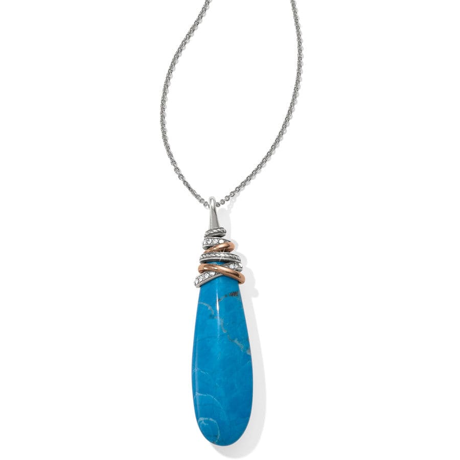 Neptune's Rings Pyramid Drop Turquoise Necklace blue 1