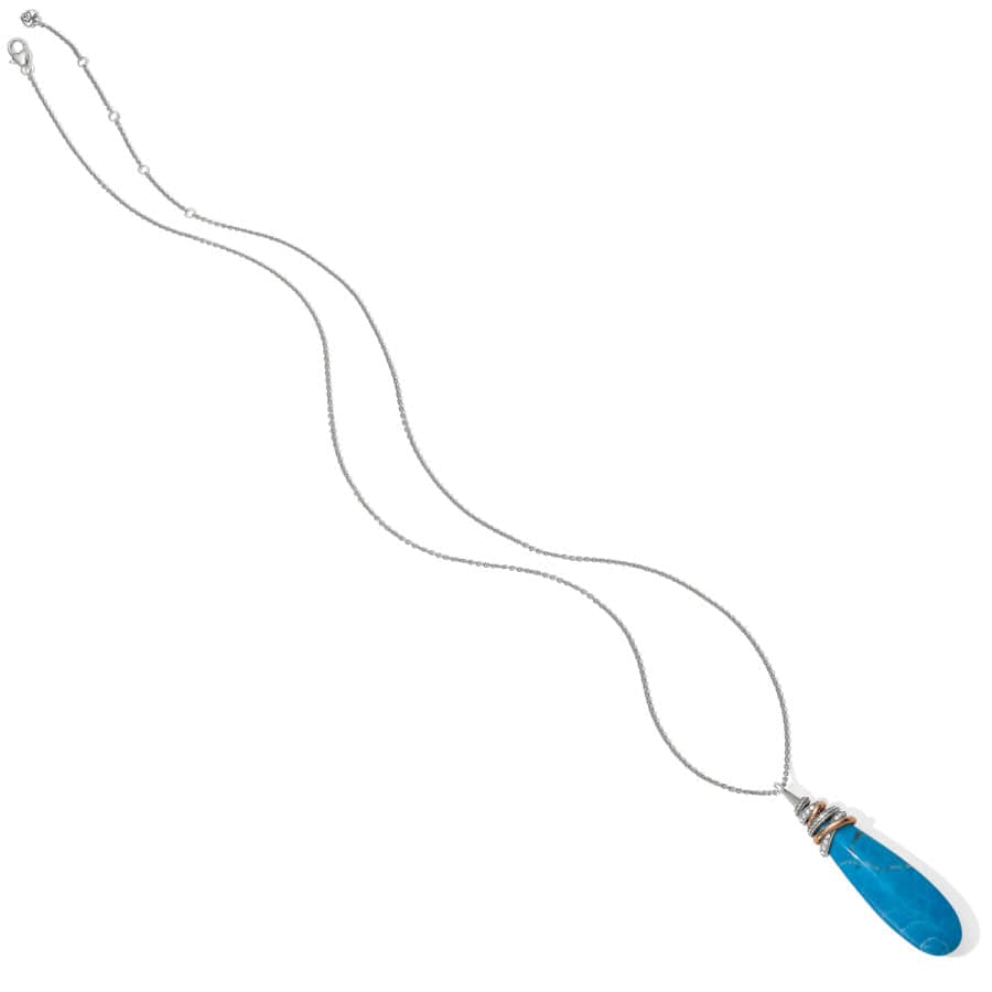 Neptune's Rings Pyramid Drop Turquoise Necklace blue 2