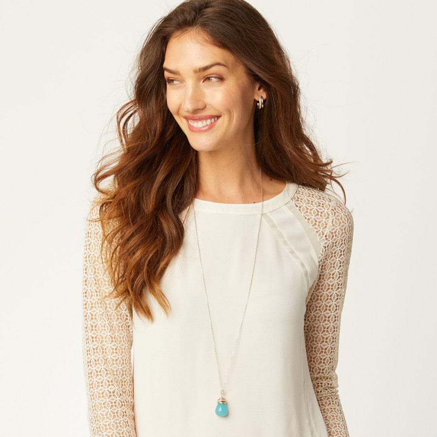 Neptune's Rings Quartz Stone Necklace