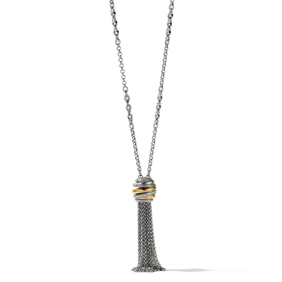Neptune's Rings Tassel Necklace silver-gold 3