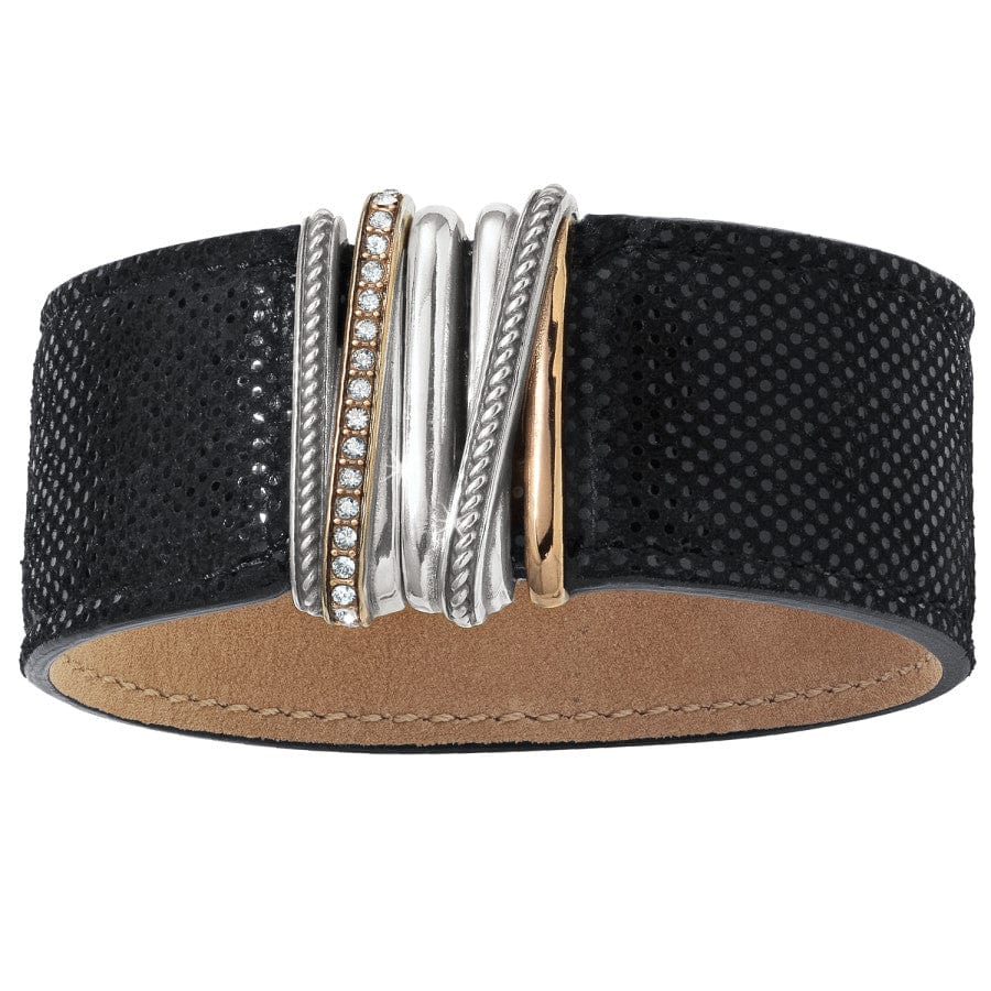 Neptune's Rings Wide Leather Bracelet