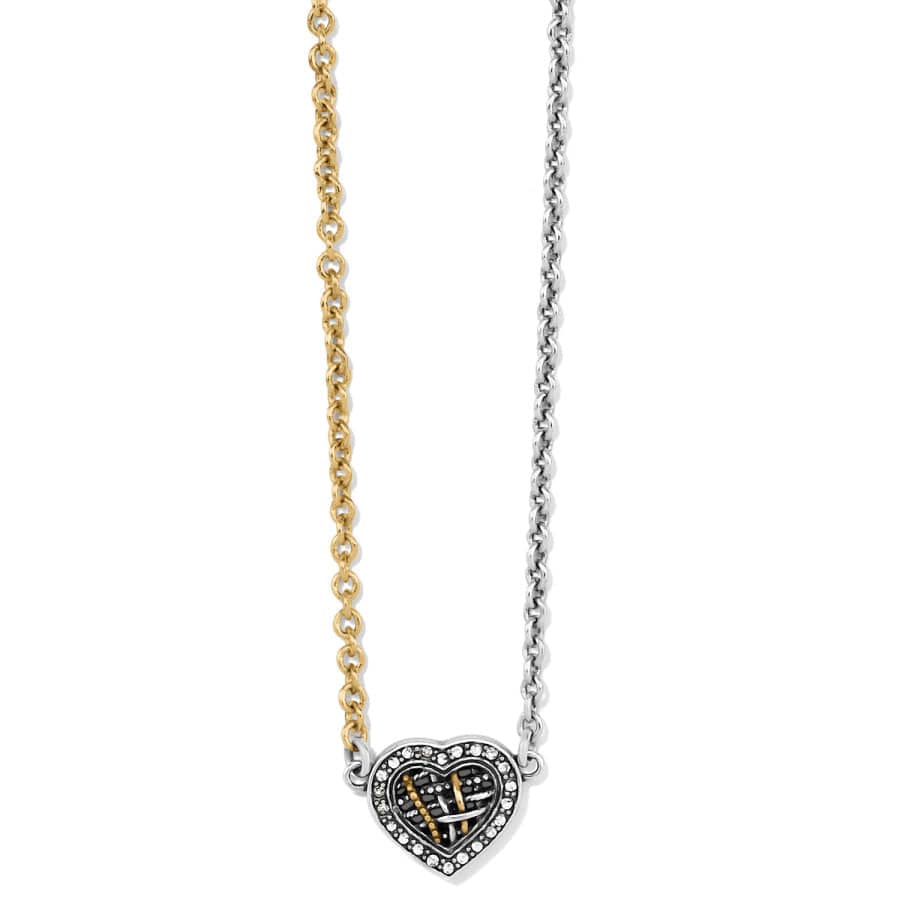 Neptune's Rings Woven Petite Heart Necklace