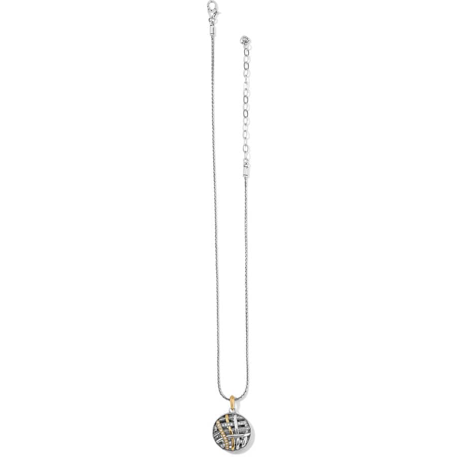 Neptune's Rings Woven Round Necklace silver-gold 2