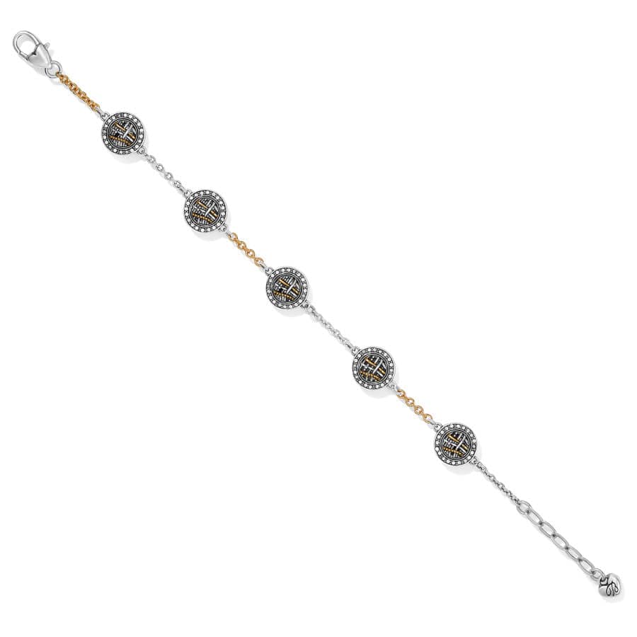 Neptune's Rings Woven Station Bracelet silver-gold 2