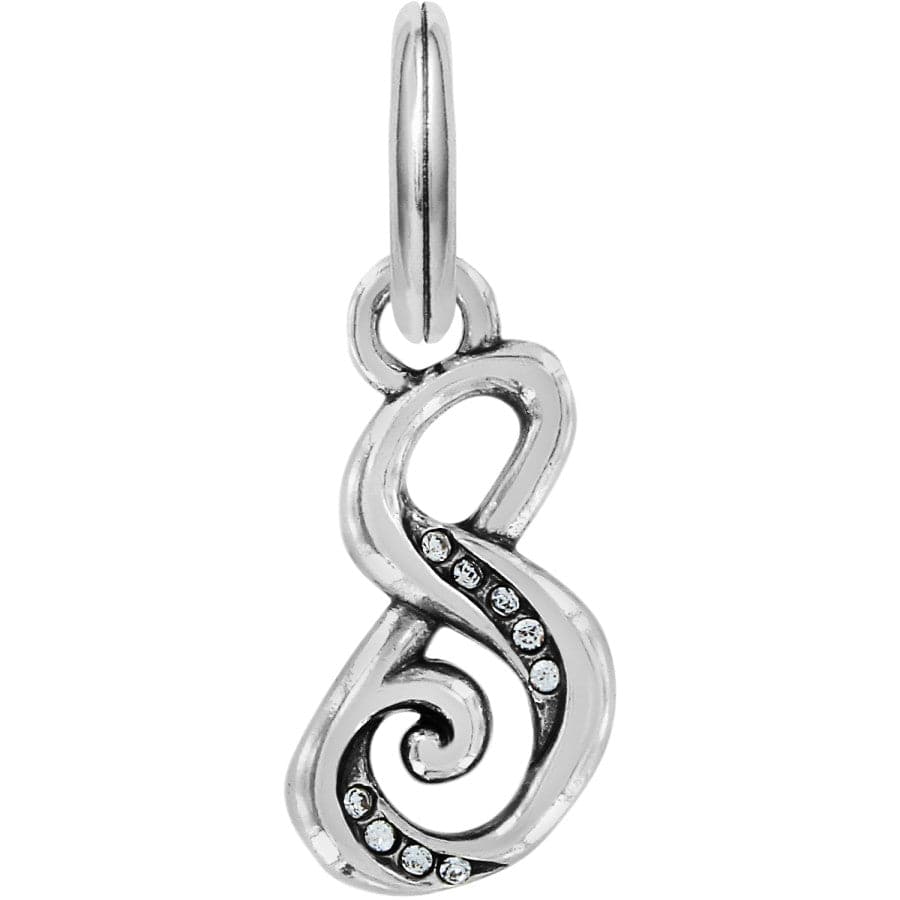 Number Charm silver 17