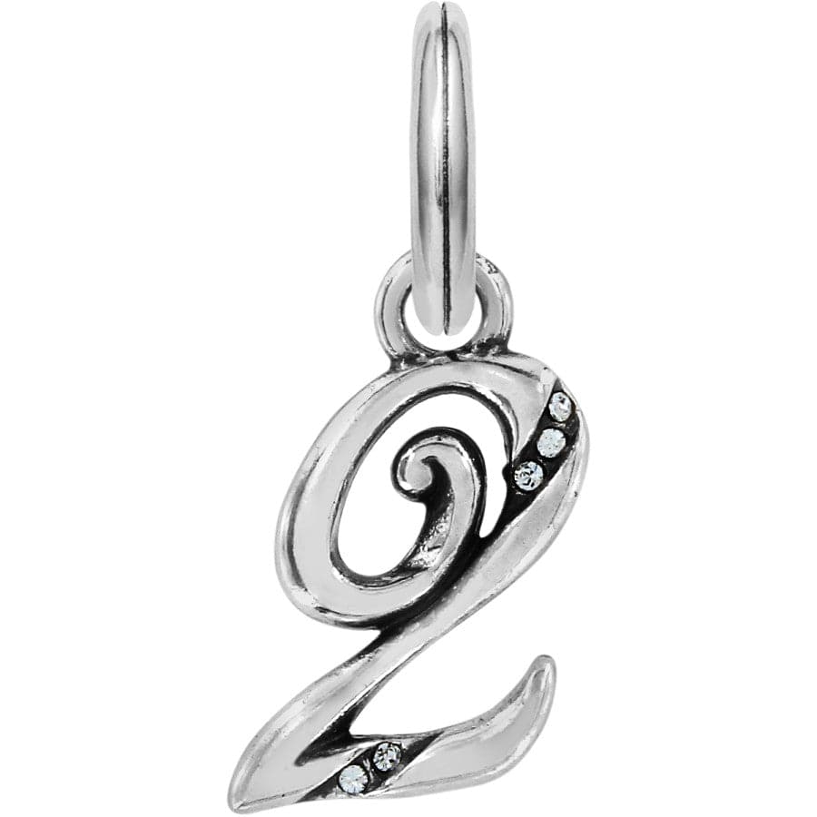 Number Charm silver 5