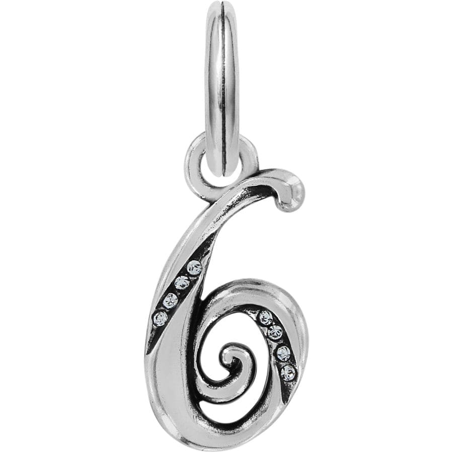 Number Charm silver 13
