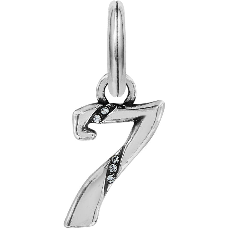 Number Charm silver 15