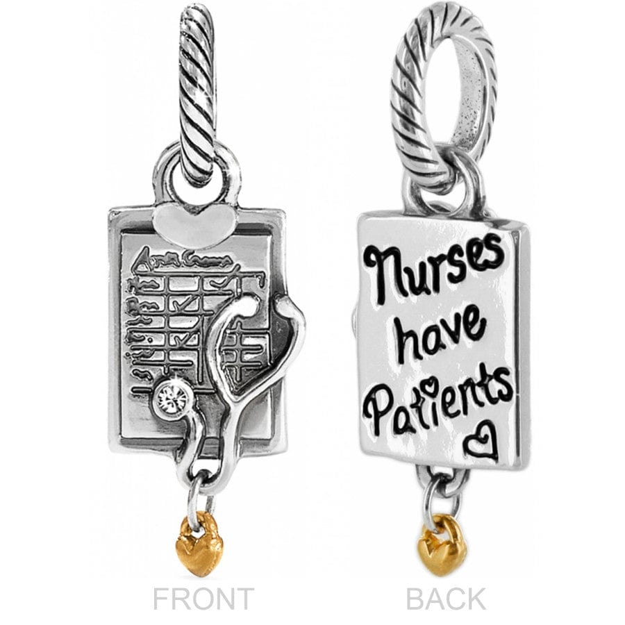Nurse Hearts Reversible Badge Clip Gift Set silver-gold 2