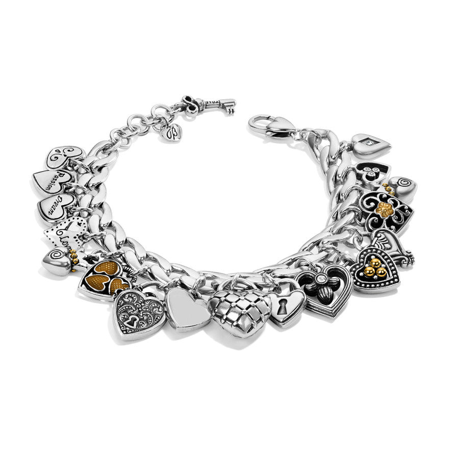 Brighton One Heart Charm Bracelet