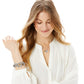 Model wearing One Heart Charm Bracelet