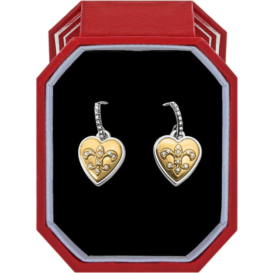 One Heart French Wire Earrings Gift Box silver-gold 1
