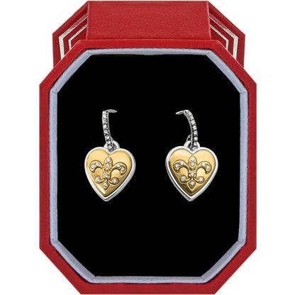 One Heart French Wire Earrings Gift Box