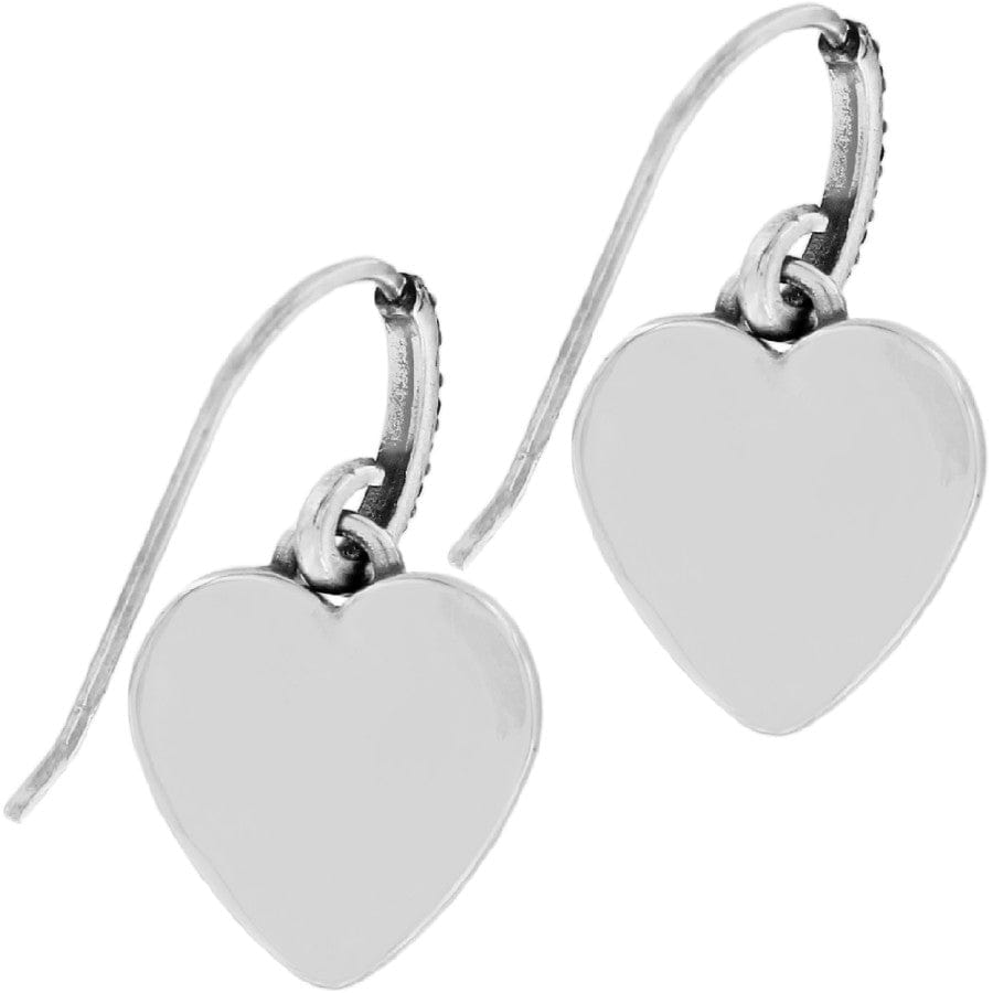 One Heart French Wire Earrings silver-gold 2