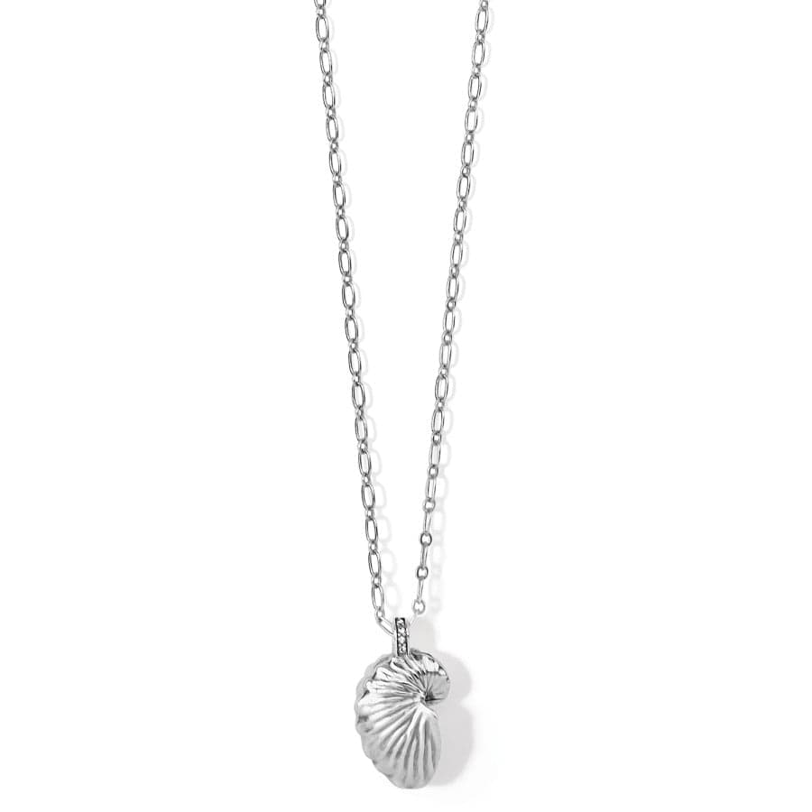 Paper Nautilus Shell Necklace silver 1