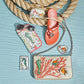 Paradise Cove Heart Compact Mirror