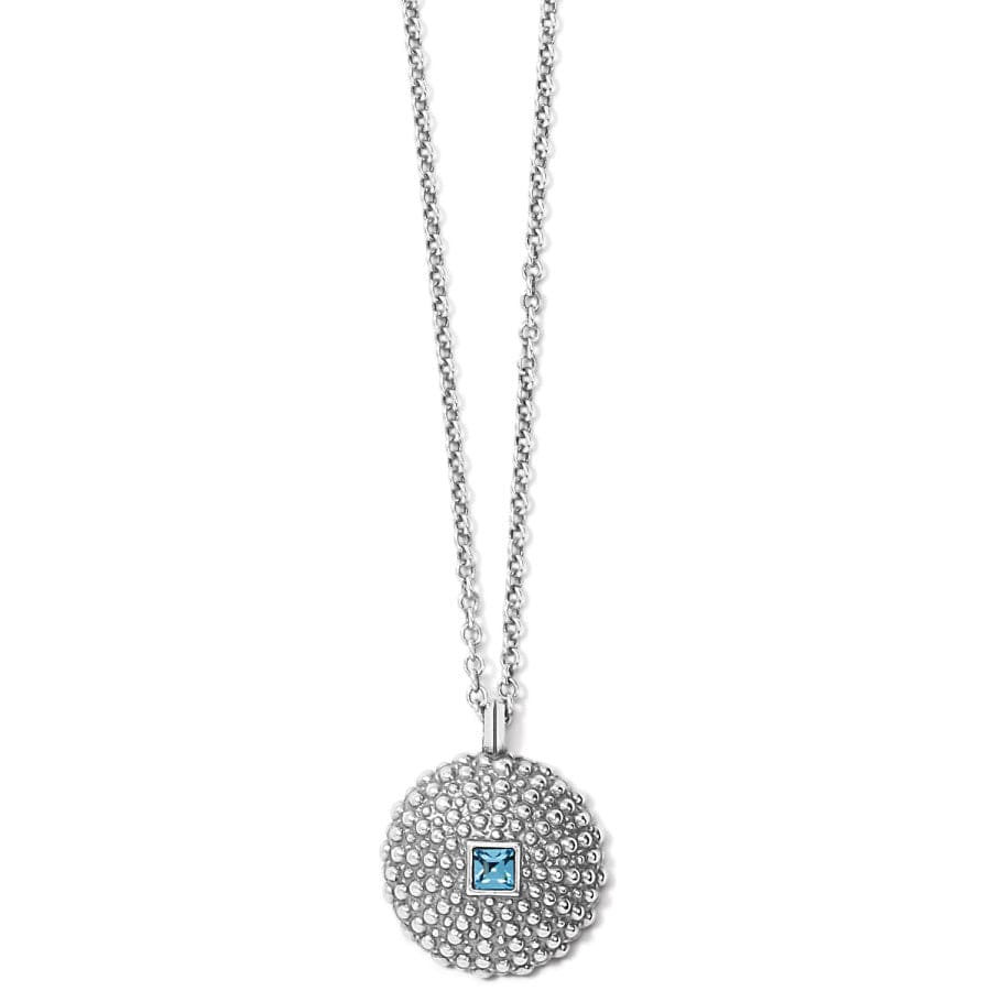 Paradise Cove Sea Urchin Necklace silver-blue 1