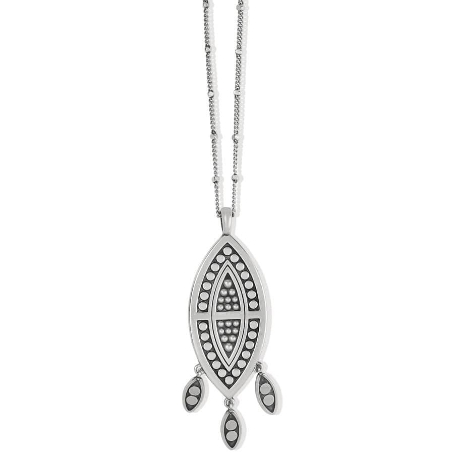 Pebble Dot Dream Howlite Convertible Necklace silver-white 2