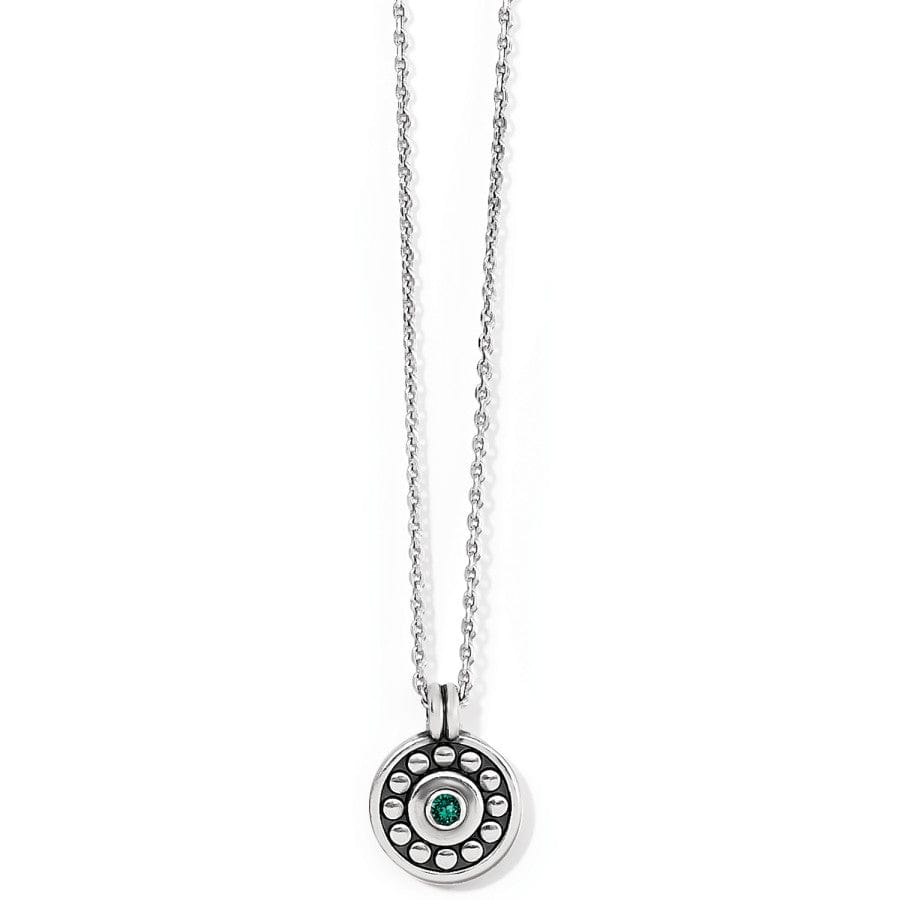 Pebble Dot Medali Petite Reversible Necklace may-emerald 1