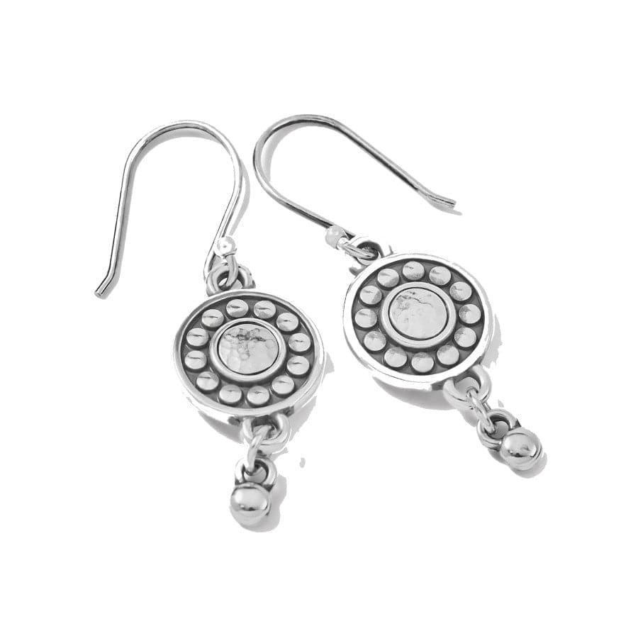 Pebble Dot Medali Reversible French Wire Earrings april-crystal 3