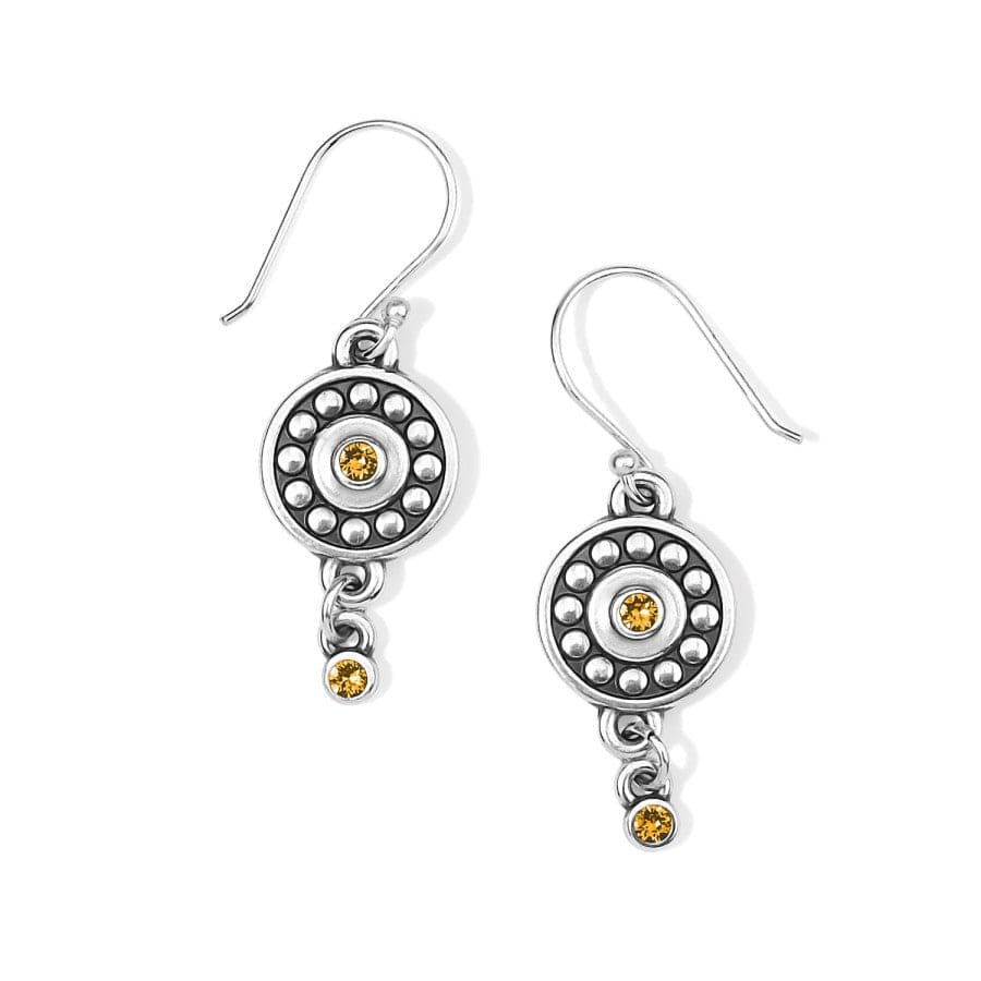 Pebble Dot Medali Reversible French Wire Earrings november-topaz 24