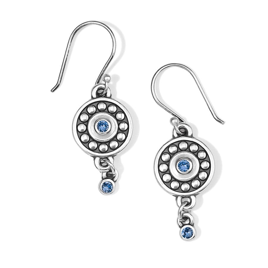 Pebble Dot Medali Reversible French Wire Earrings september-sapphire 15