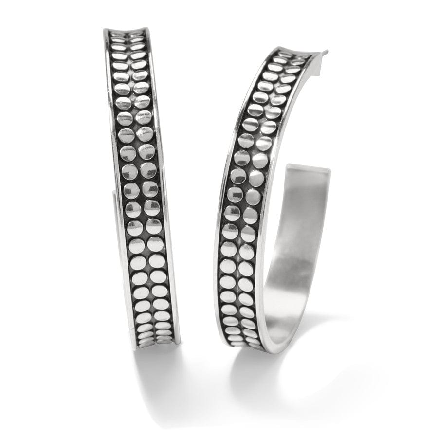 Pebble Dot Medium Hoops silver 1