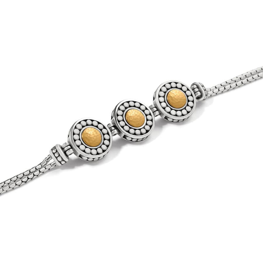 Pebble Dot Onyx Cabochon Reversible Bracelet black-gold 2