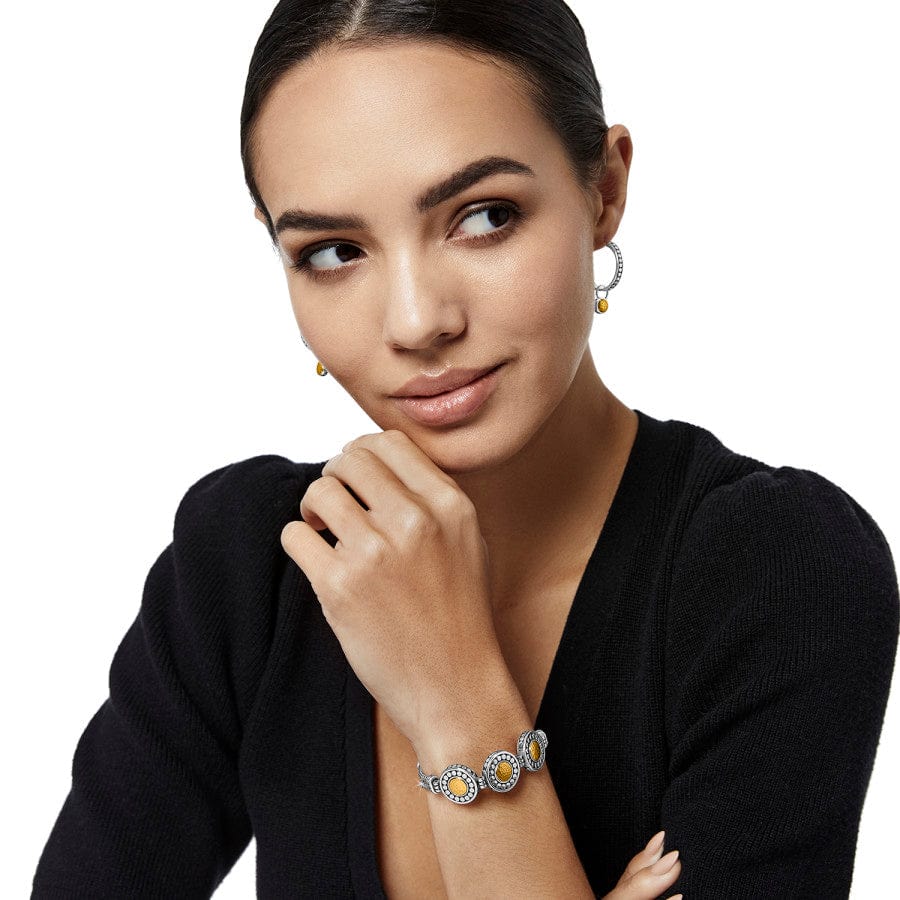 Pebble Dot Onyx Cabochon Reversible Bracelet black-gold 5