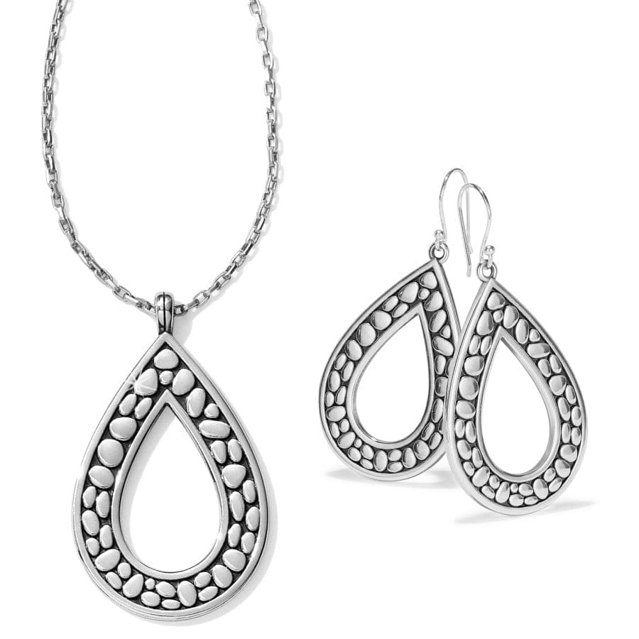 Pebble Drop Jewelry Gift Set silver 1