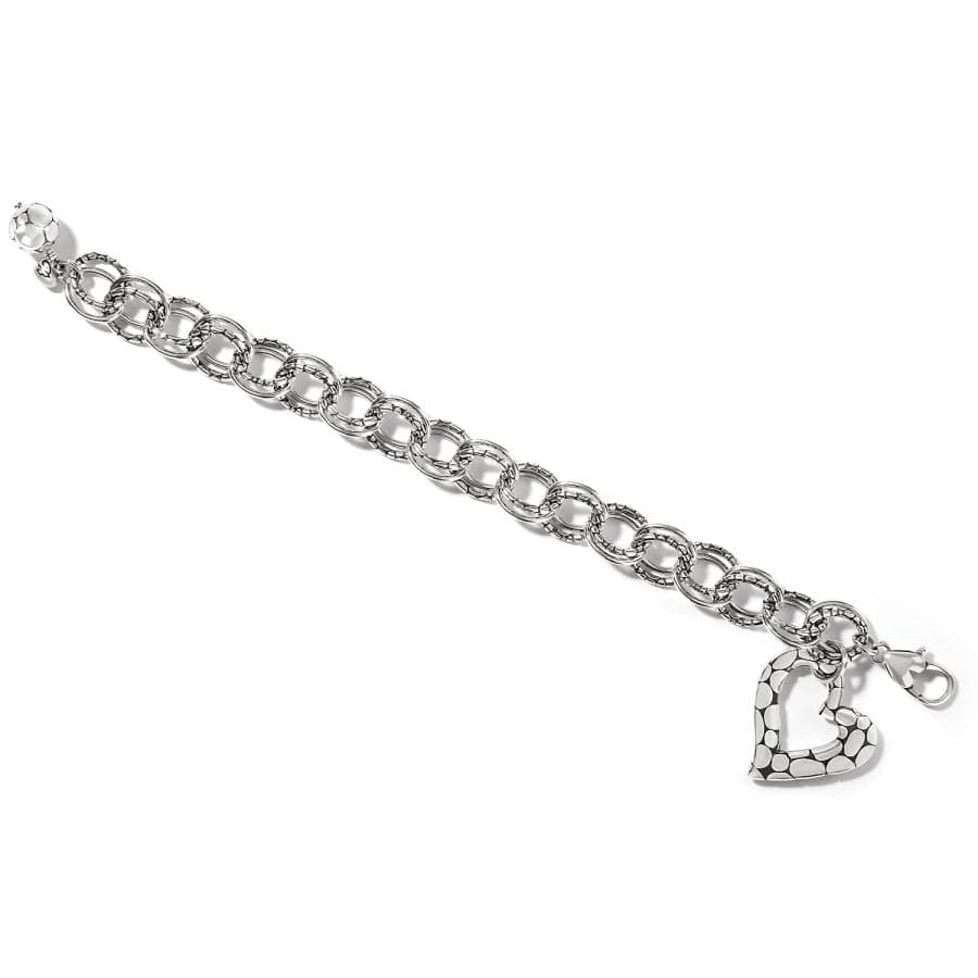 Pebble Heart Bracelet silver 2