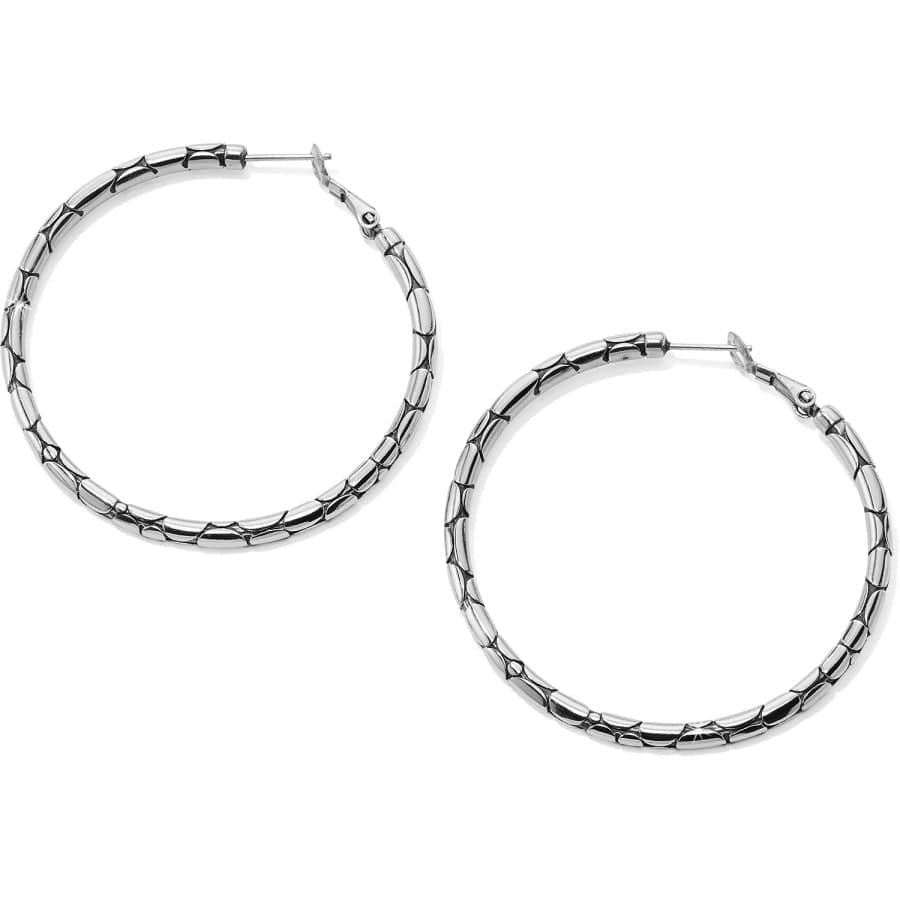 Pebble Large Hoop Earrings silver 2