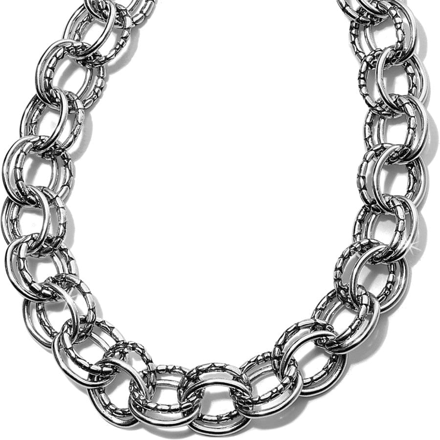 Pebble Link Necklace silver 1