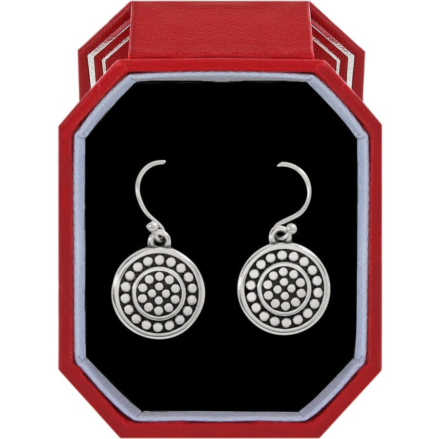 Pebble Round French Wire Earrings Gift Box silver 1