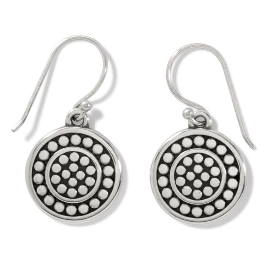 Pebble Round Reversible French Wire Earrings silver 1