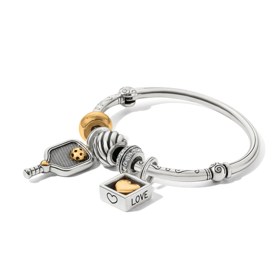 Pickle Ball Charm silver-gold 4