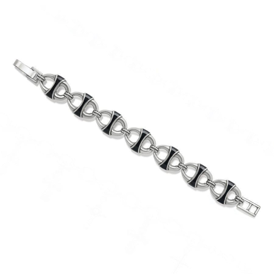 Portofino Link Reversible Large Bracelet silver-black 3