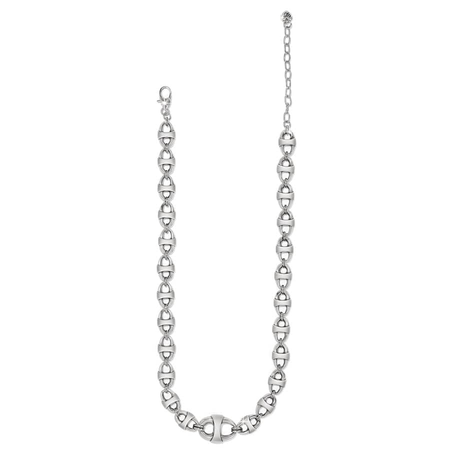 Portofino Link Reversible Necklace silver-black 4