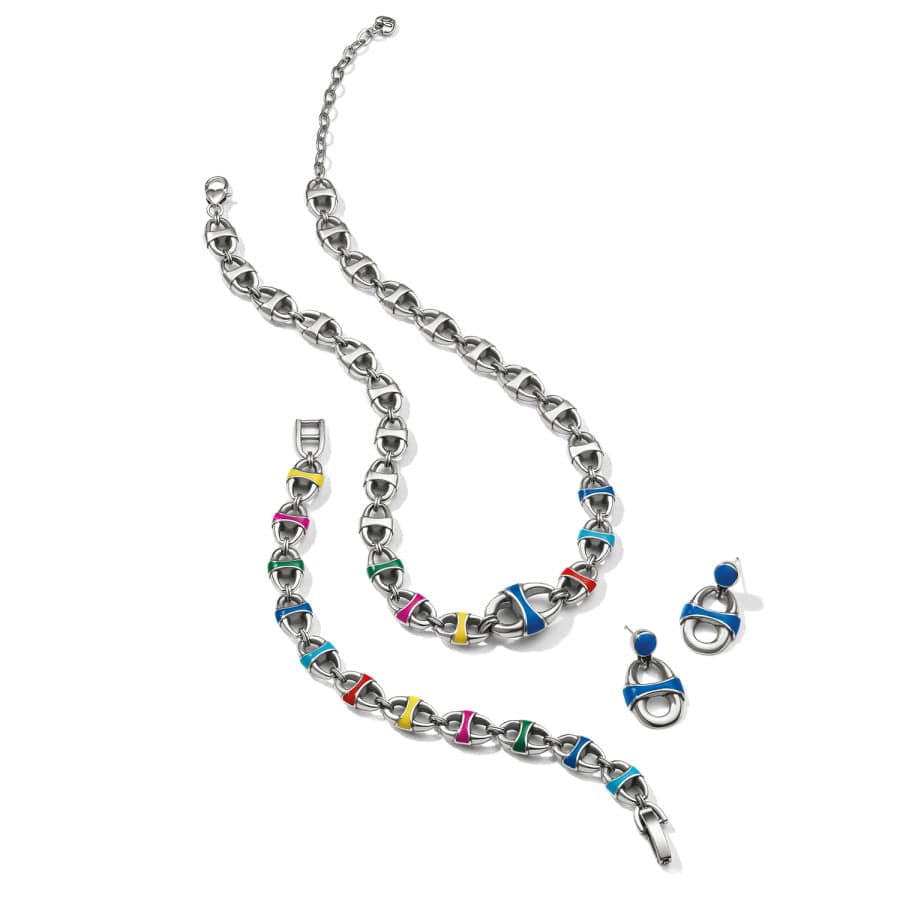 Portofino Link Reversible Necklace silver-multi 9