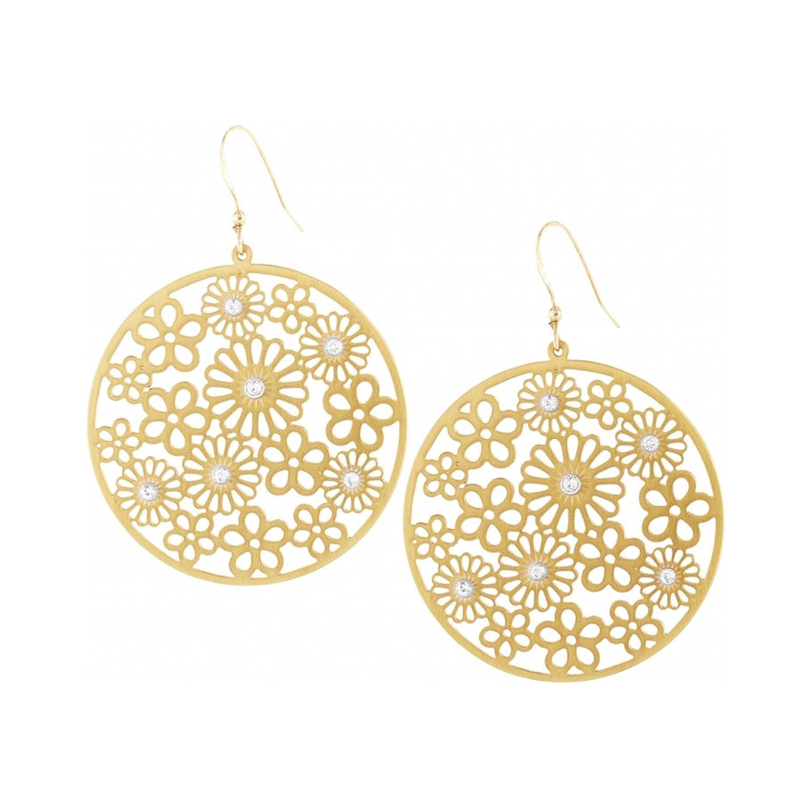 Posey Disc French Wire Earrings gold 1