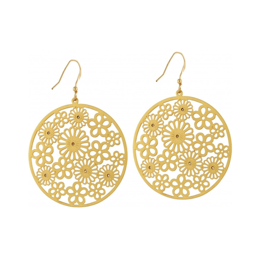 Posey Disc French Wire Earrings gold 3