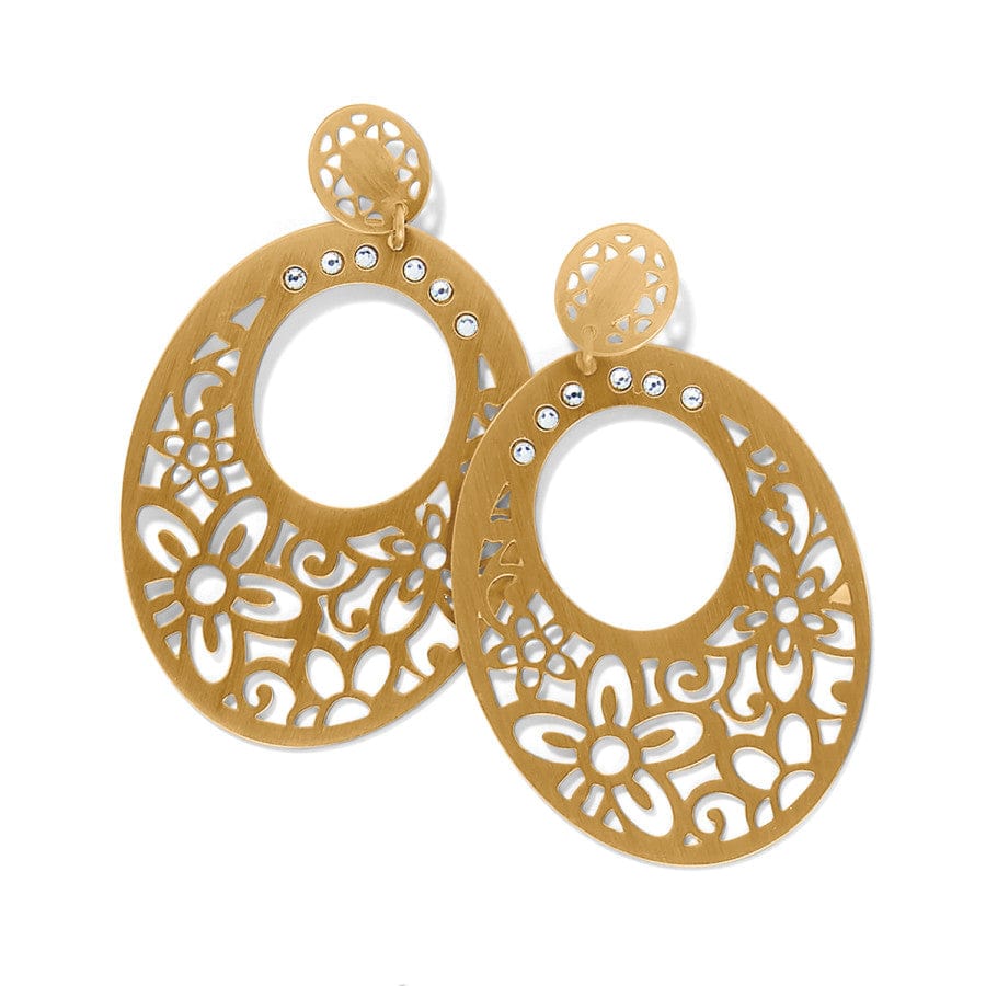 Posh Garden Post Drop Earrings gold 1