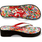 Posies Wedge Flip Flops