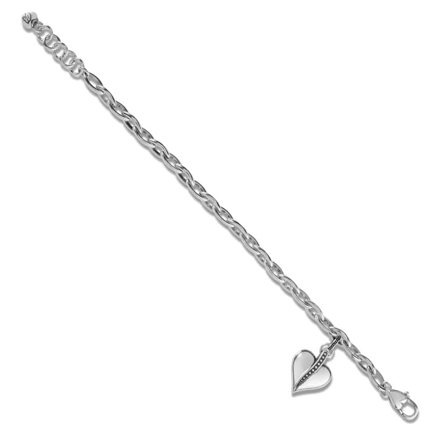 Forever Facets 18K Gold Over Sterling Silver Diamond Heart Chain Bracelet,  Adult - Walmart.com