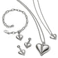 Precious Heart Post Drop Earrings