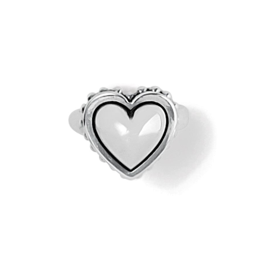 Pretty Tough Bold Heart Ring silver 1