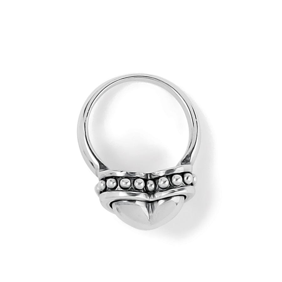 Pretty Tough Bold Heart Ring silver 2