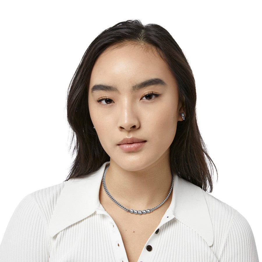 Pretty Tough Chain Collar Necklace silver 4