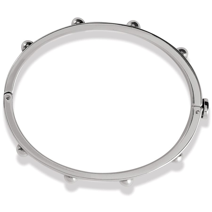 Pretty Tough Groove Hinged Bangle silver 2